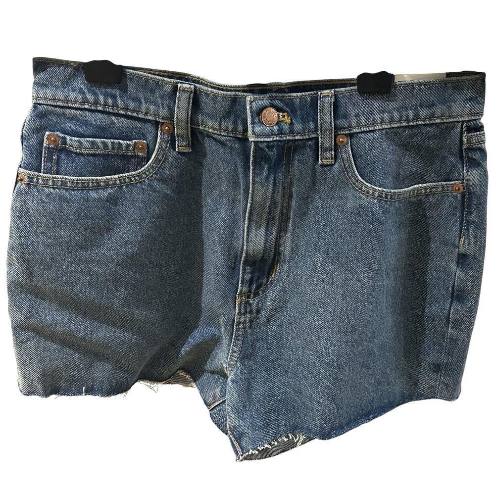 NWT Pink Victoria's Secret High Waisted Cut-Off Denim Shorts size 28